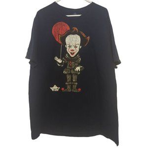 IT New Line Cinema Horror Movie Shirt Mens 2XL Navy Blue